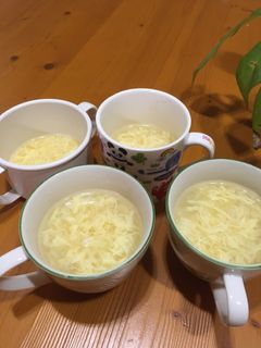 ふわふわ美味しい♪簡単たまごスープ-レシピのメイン写真