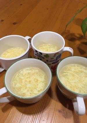 ふわふわ美味しい♪簡単たまごスープ-レシピのメイン写真
