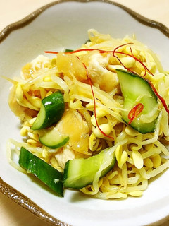 簡単おかず:きゅうりの鶏中華クラゲ和え-レシピのメイン写真
