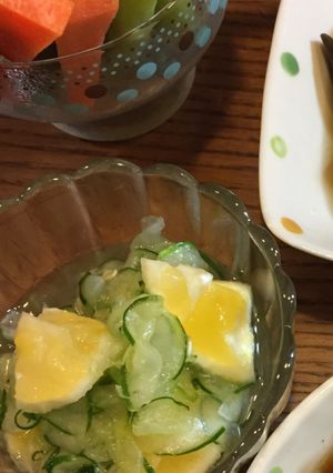 夏はサッパリ小夏のきゅうりもみ-レシピのメイン写真