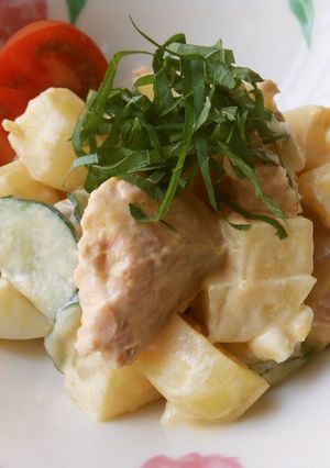 鮭とポテトのゴロっとマヨポン酢サラダ-レシピのメイン写真