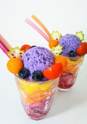 サラダのパフェ☆子供も嬉しい(^o^)-レシピのメイン写真