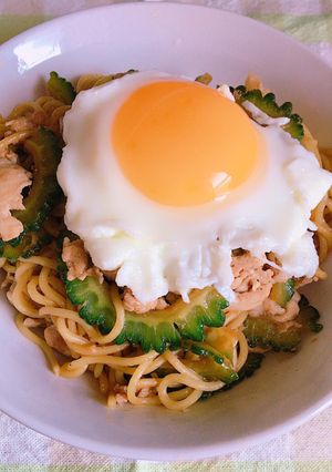 夏バテ防止!ゴーヤ焼きそば-レシピのメイン写真