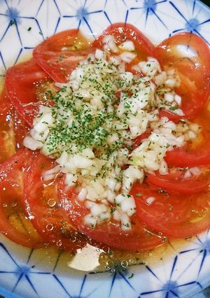 亀流・玉ねぎソースの冷やしトマト-レシピのメイン写真