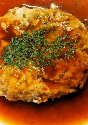 簡単♪チキンハンバーグ♡和風デミソース＊-レシピのメイン写真