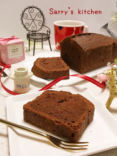 しっとりふんわりチョコパウンドケーキ♪-レシピのメイン写真