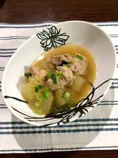 鶏肉と冬瓜の煮物-レシピのメイン写真