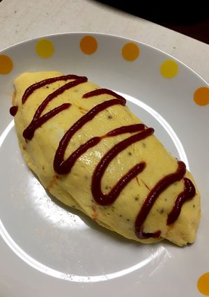 簡単オムライス＆綺麗に包む方法♪-レシピのメイン写真