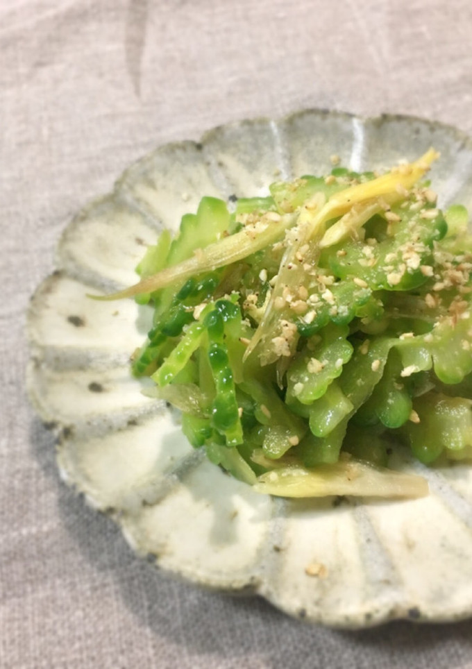 めんつゆで簡単！ゴーヤと茗荷の夏ナムル-レシピのメイン写真