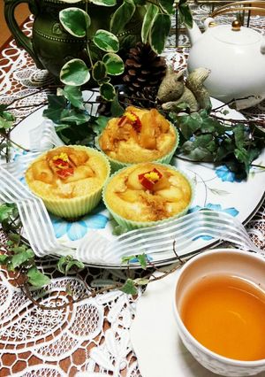 りんごと生姜の蒸しパン♪-レシピのメイン写真