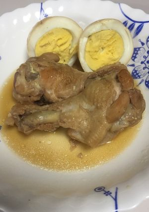 手羽元と卵を圧力鍋でさっと煮る-レシピのメイン写真