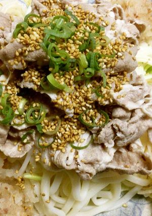 超楽々 冷しゃぶおろポンオニうどん-レシピのメイン写真
