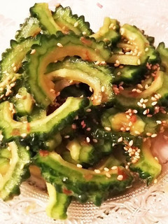 やみつき♪ゴーヤのごまおかか合え-レシピのメイン写真