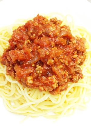 家庭的なミートソーススパゲティ-レシピのメイン写真