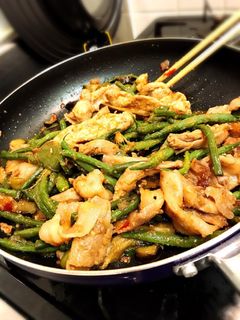 いんげんと豚肉のみそ炒め-レシピのメイン写真