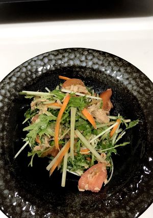 水菜とツナの簡単サラダ-レシピのメイン写真