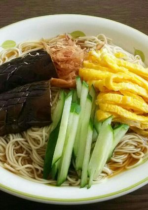野菜入りそうめん-レシピのメイン写真