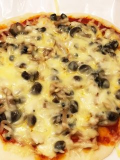 チーズたっぷりきのこピザ!-レシピのメイン写真