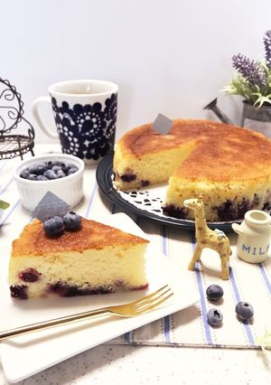 ブルーベリー♡はちみつヨーグルトケーキ♪-レシピのメイン写真