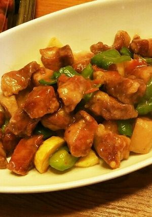 夏にいい！すし酢で簡単に梅酢豚-レシピのメイン写真