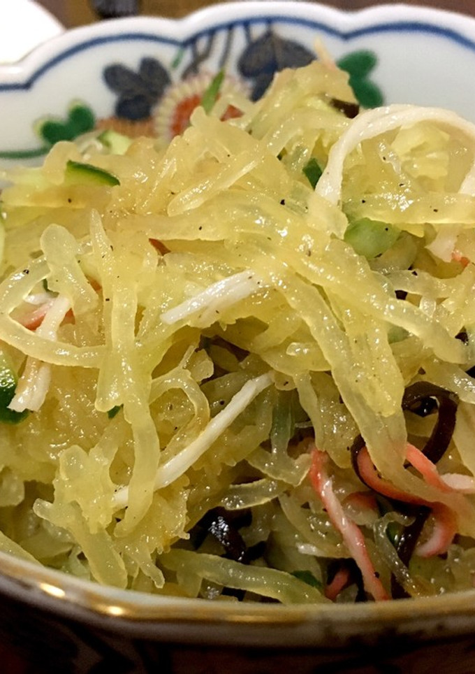 そうめんかぼちゃの冷し中華風-レシピのメイン写真