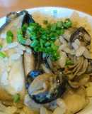 殻付き牡蠣で♪あっさり牡蠣ご飯②♪