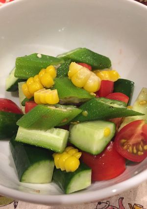 オクラと夏野菜サラダ-レシピのメイン写真