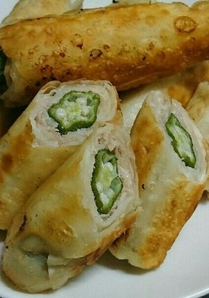 オクラと豚バラのカリカリロール-レシピのメイン写真