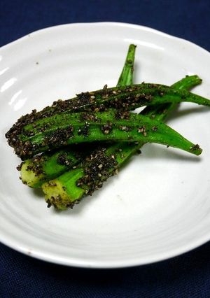 レンジで簡単！オクラの胡麻和え-レシピのメイン写真