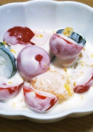 みかん缶入りヨーグルマヨサラダ-レシピのメイン写真