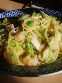 キャベツとエビのあっさりパスタ♪-レシピのメイン写真