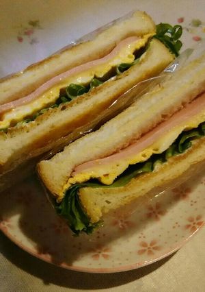 お弁当に!ホットサンド風サンドイッチ☆-レシピのメイン写真