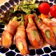 豚ばら肉で甘辛肉巻き✧