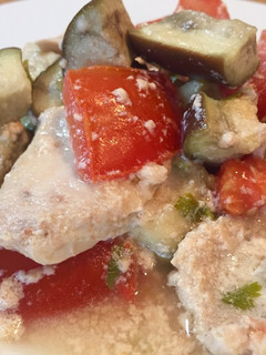 白身魚と夏野菜の豆乳スープ❁*+-レシピのメイン写真