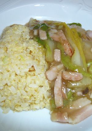 【レシピ本掲載】白菜あんかけチャーハン-レシピのメイン写真