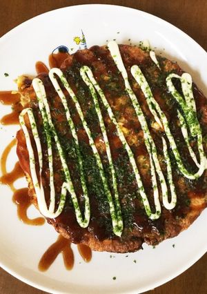 スキレットで水無、豆腐のお好み焼き-レシピのメイン写真