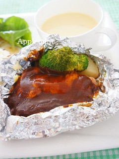 チキンのチーズ&デミソース包み焼き-レシピのメイン写真