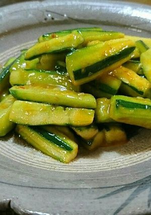 キュウリの甘辛味噌炒め-レシピのメイン写真