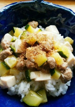 犬ご飯　麻婆豆腐風あんかけご飯-レシピのメイン写真