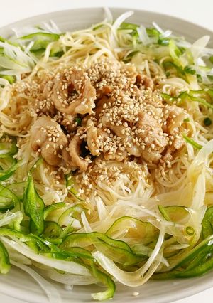 スタミナそうめん-レシピのメイン写真
