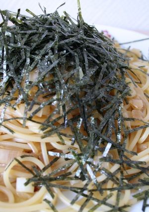 葱と海苔だけで美味　和風パスタ-レシピのメイン写真