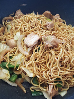 鶏ハラミ焼きそば☆簡単楽チン-レシピのメイン写真