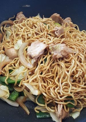 鶏ハラミ焼きそば☆簡単楽チン-レシピのメイン写真