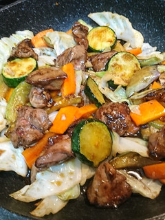 鶏レバー有り合わせ野菜炒め-レシピのメイン写真