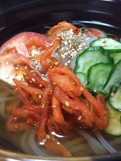 ごま油するめキムチ入盛岡冷麺-レシピのメイン写真
