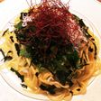 しらすと青しそ高菜の醤油オイルパスタ