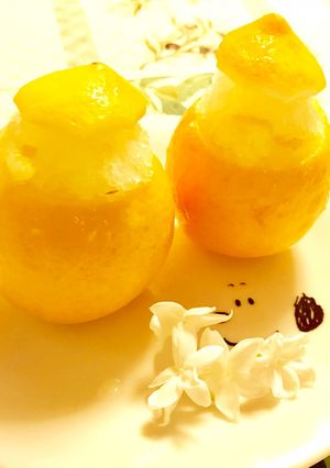 冷涼甘さ控えめ☆ハニーレモンシャーベット-レシピのメイン写真