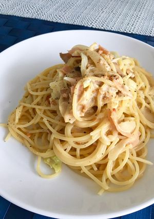 生クリーム不使用！ウニの塩漬け濃厚パスタ-レシピのメイン写真