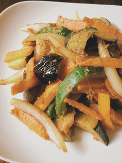 いろどり野菜のごま味噌炒め-レシピのメイン写真