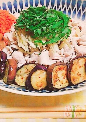 豚しゃぶと茄子のさっぱり蕎麦-レシピのメイン写真